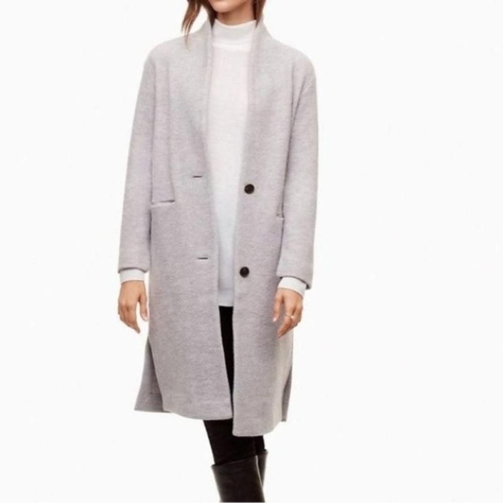 Wilfred Light Gray Women's Wool Coat